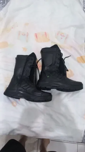 Bota coturno tático militar masculino com zíper número 40