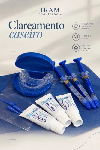 Clareamento caseiro + limpeza