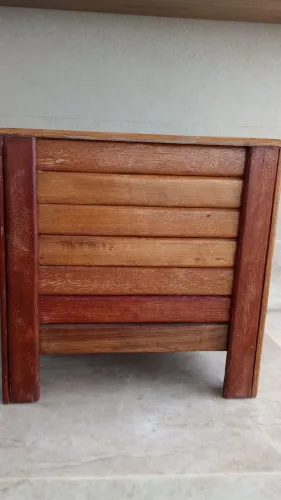 Suporte madeira para colocar vaso planta 37x36