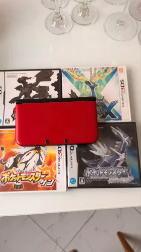Nintendo 3DS LL + coleção Pokémon original japonesa - lote colecionador