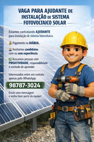 Vaga para ajudante
