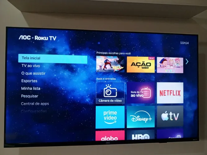 Televisão AOC Smart de 50 polegadas