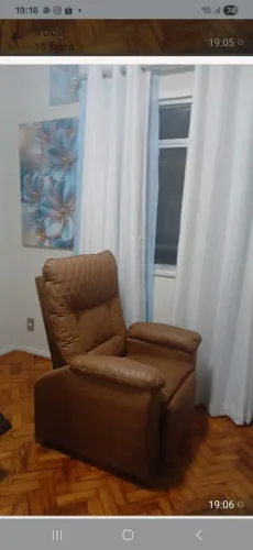Poltrona do Papai CARAMELO inclinável e retrátil
