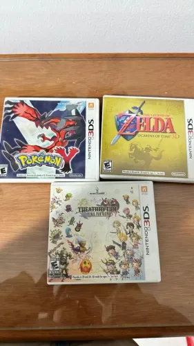 Jogo 3ds original - COMPLETO - Zelda, Pokémon e Final Fantasy