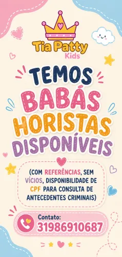 Babá/horista/foguista