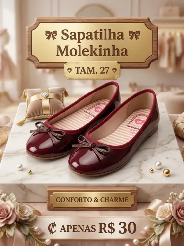 Sapatilha Molekinha tamanho 27