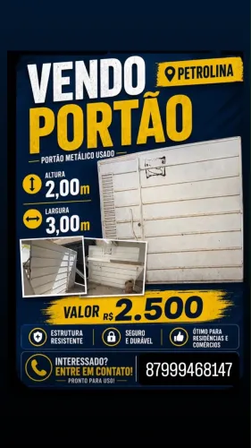 Vendo um portão material excelente