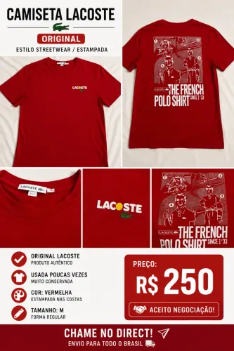 Camiseta Lacoste original