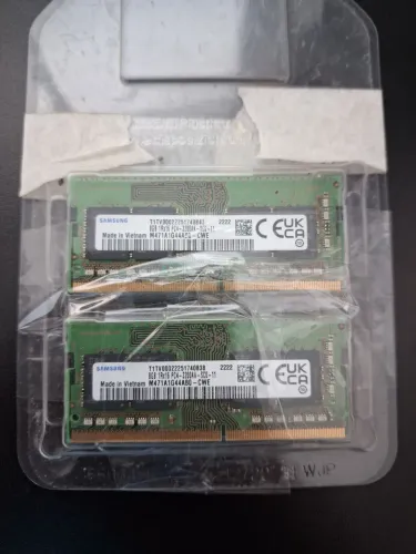 Memória RAM Samsung notebook DDR4 16gb (2x8gb)