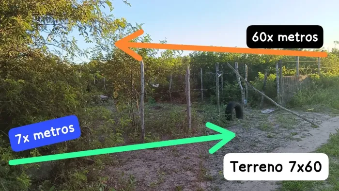 Terreno 7x60 massaranduba ?