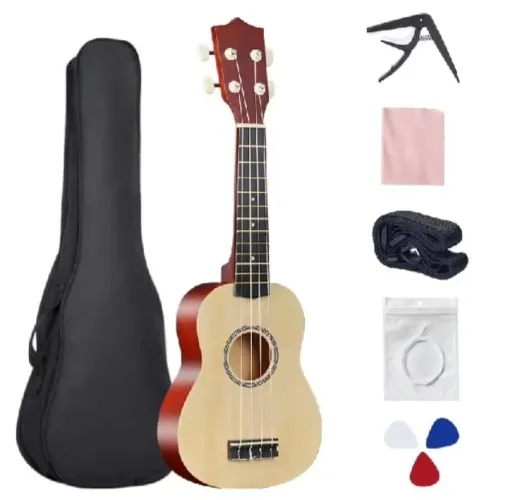 PARA INICIANTES E PROFISSIONAIS KIT UKULELE