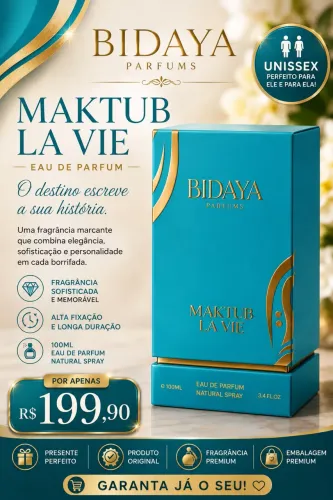 Perfume Bidaya Maktub La Vie - Eau de Parfum 100ml Original