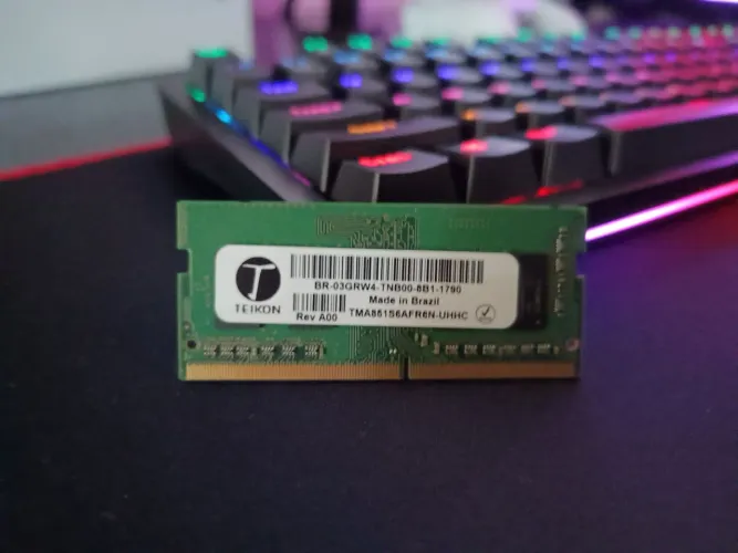 MEMORIA RAM Teikon de 4GB DDR4 - NOTEBOOK<br>VALOR: 175R$<br>CIDADE: Jaru/RO