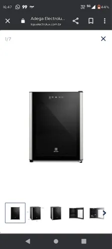 Adega de Vinhos Electrolux para 24 garrafas (modelo WSF24)