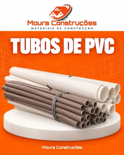 Tubos de PVC Esgoto e Água Fria Soldável 6 Metros