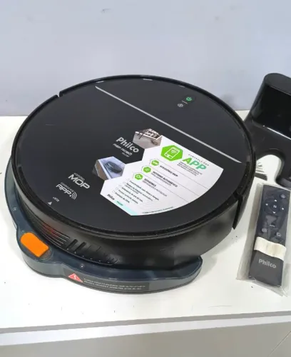 Robô Aspirador Philco PAS28P Aspira e Passa Pano (Função Mop) - Pouco Usado