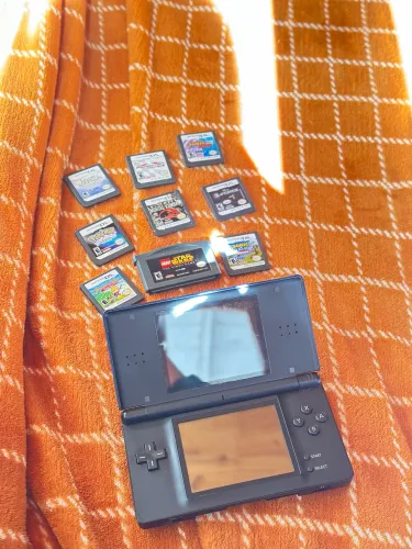 Nintendo DS Lite Original + 9 Jogos Originais - Excelente Estado