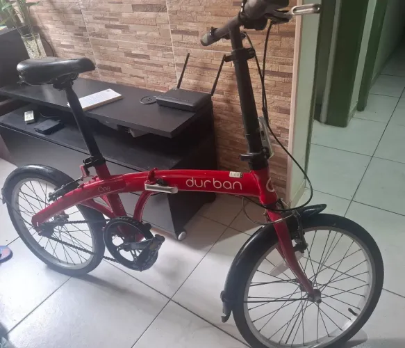 Bicicleta dobrável Durban eco R20 vermelha