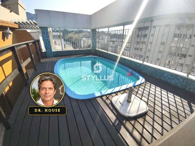Cobertura Duplex Espaçosa com Piscina e Churrasqueira no Méier! M54L