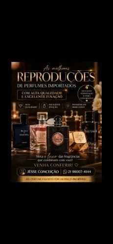Perfumista, escolha sua fragrância nós reproduzirmos pra você