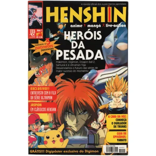 Revista JBC Henshin Nros 01 02 e 03