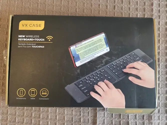 [VENDO] Teclado VX Case Dobrável Wireless com Touchpad - Seminovo