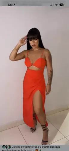 Vestido cor vermelho Ferrari