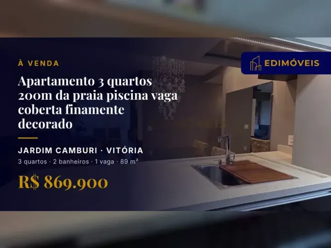Apartamento 3 quartos em Jardim Camburi, ideal para quem busca conforto e lazer