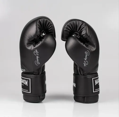Luva Muay Thai E Boxe Marca Maximum Cor Classic Black Tamanho 14oz