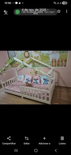Cama montessori solteiro king maciça + colchão apolospuma