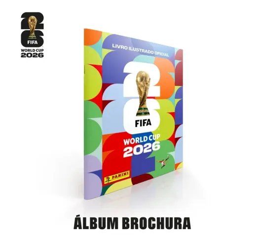 ÁLBUM PANINI COPA DO MUNDO 2026 - CAPA FLEXÍVEL