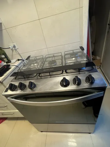 Fogão Brastemp 5 Bocas Cor Inox com Turbo Chama 