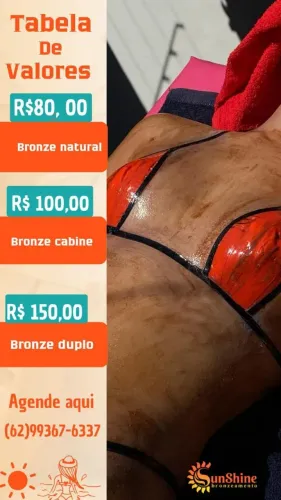 Espaço de bronzeamento, preços especiais, jardim da Luz 