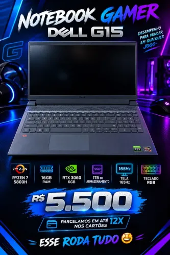 Notebook gamer Dell g15