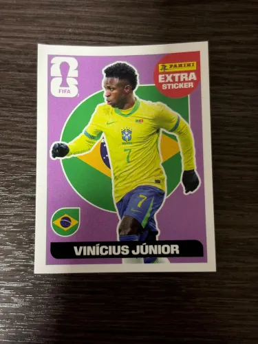 Figurinha Vinicius Júnior Legend Extra Roxa