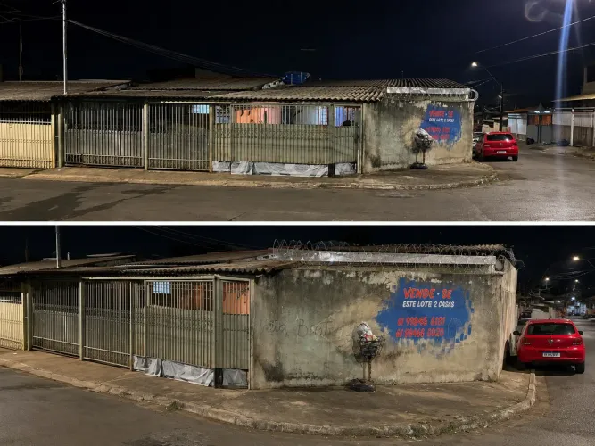 Vende-se lote com 2 casas 225 m²