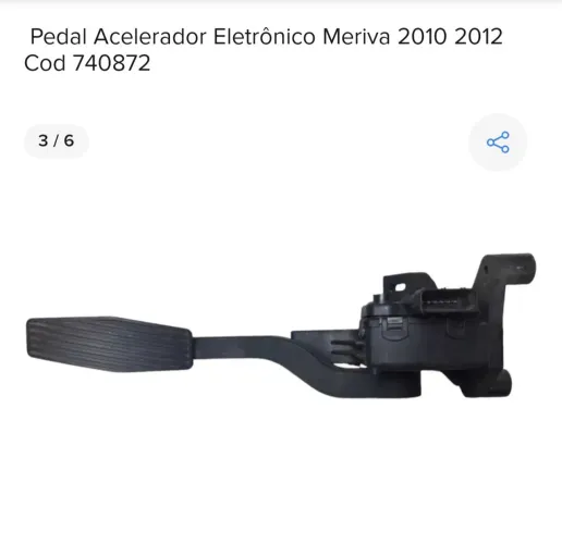 Pedal acelerador meriva 