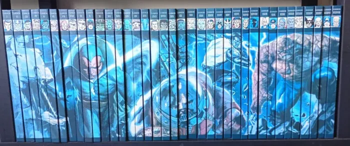 Coleção completa Marvel Salvat preta 135 quadrinhos capa dura única dona