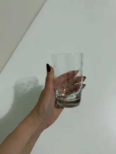 Jogo de copos de cristal lapidado