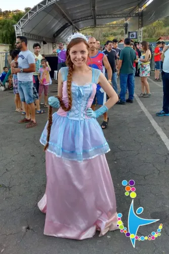 Vestido da Princesa Rapunzel