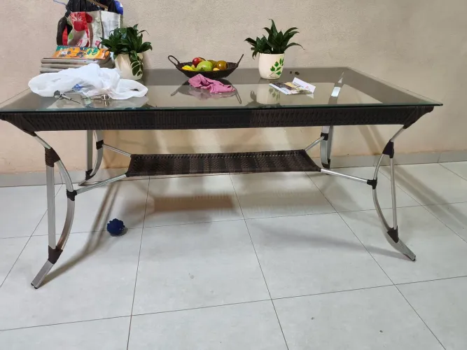 Mesa linda de varanda