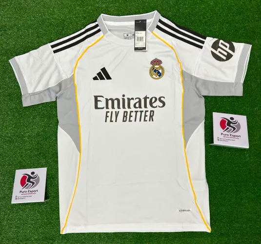 Camisa do Real Madrid Branca com cinza