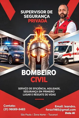 Ofereço sou Bombeiro civil e Supervisor de segurança privada