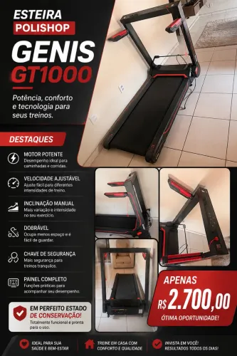 Esteira Polishop Genis GT1000