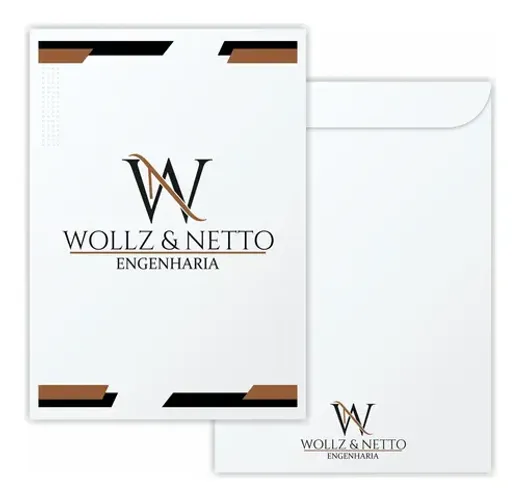Envelope A4 Personalizado Frente e Verso