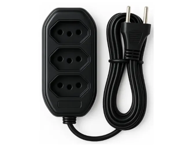 Extensão de tomada elétrica 3 pinos plugue tomada antiga 2 pinos universal