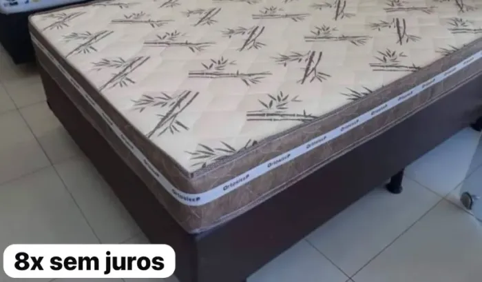 Cama de casal colchão+base novo