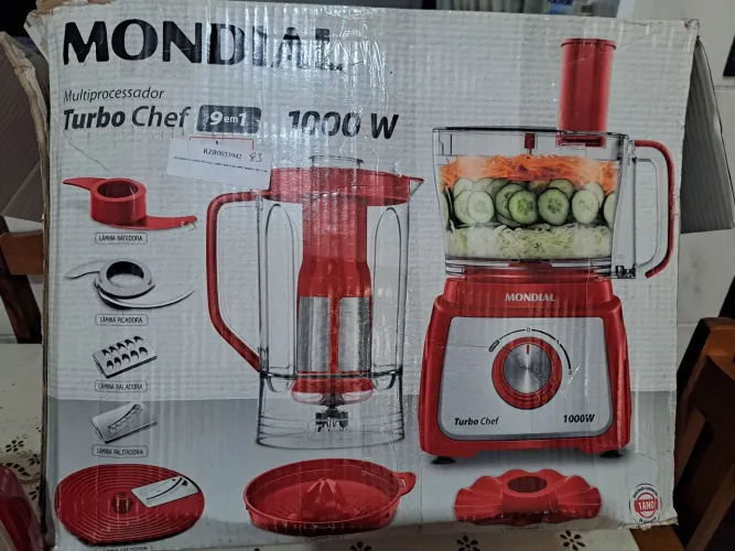 Multiprocessador Mondial 9 em 1( excelente nunca utilizado )