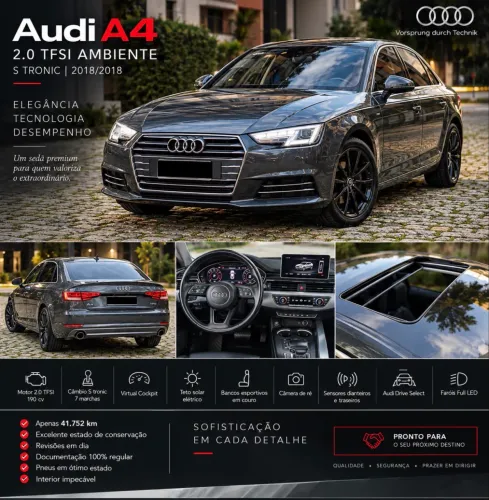 Audi A4 Ambiente 2.0 TFSI 190cv S Tronic 2018