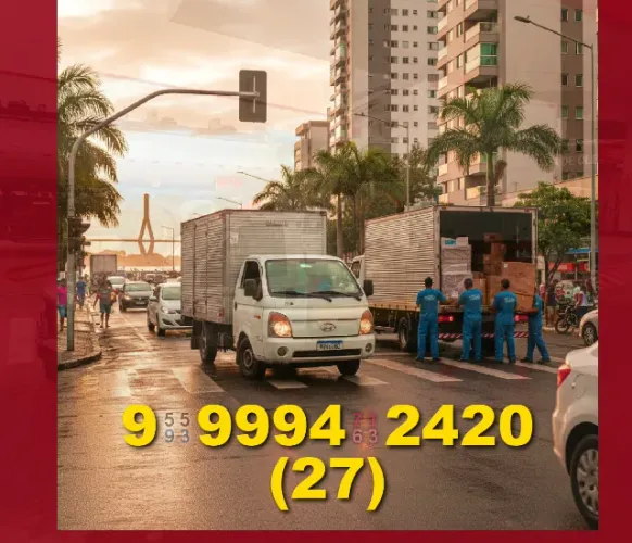 Frete disponível! Preços ótimos e agilidade para sua mudança!